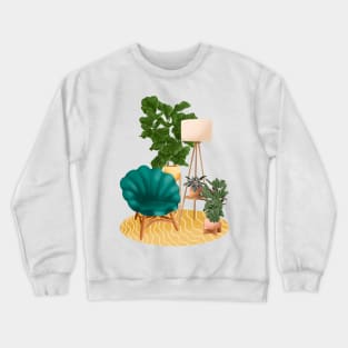 Interior With Plants 3 Crewneck Sweatshirt